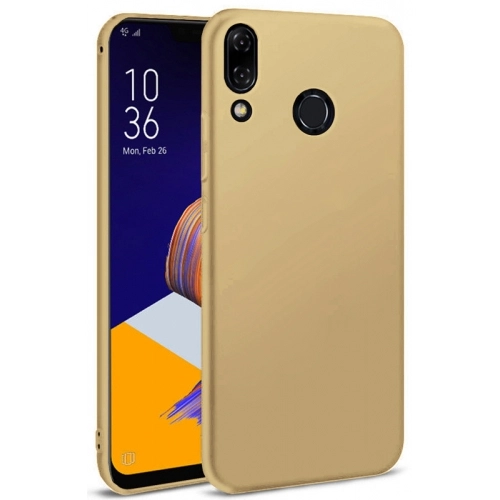Asus Zenfone Max Pro ZB602KL Kılıf İnce Soft Mat Renkli Esnek Silikon Kapak - Gold