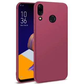 Asus Zenfone Max Pro ZB602KL Kılıf İnce Soft Mat Renkli Esnek Silikon Kapak - Mürdüm