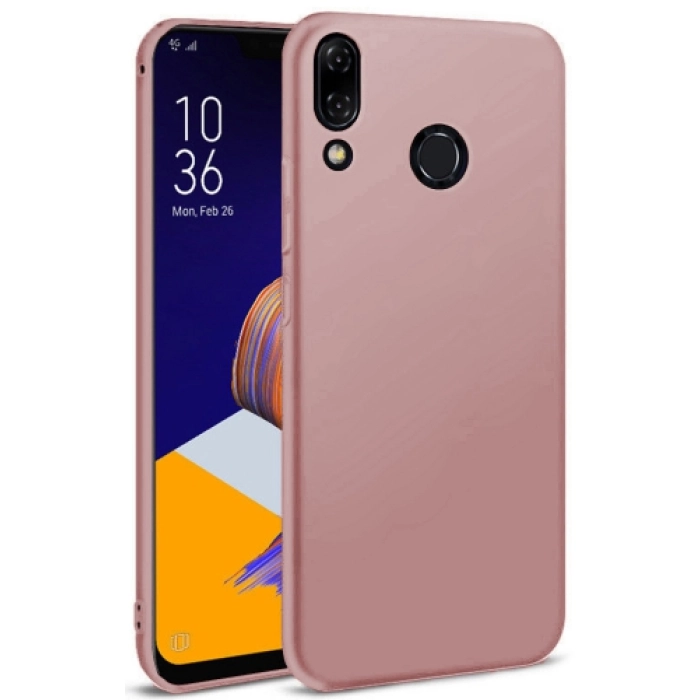 Asus Zenfone Max Pro ZB602KL Kılıf İnce Soft Mat Renkli Esnek Silikon Kapak - Rose Gold