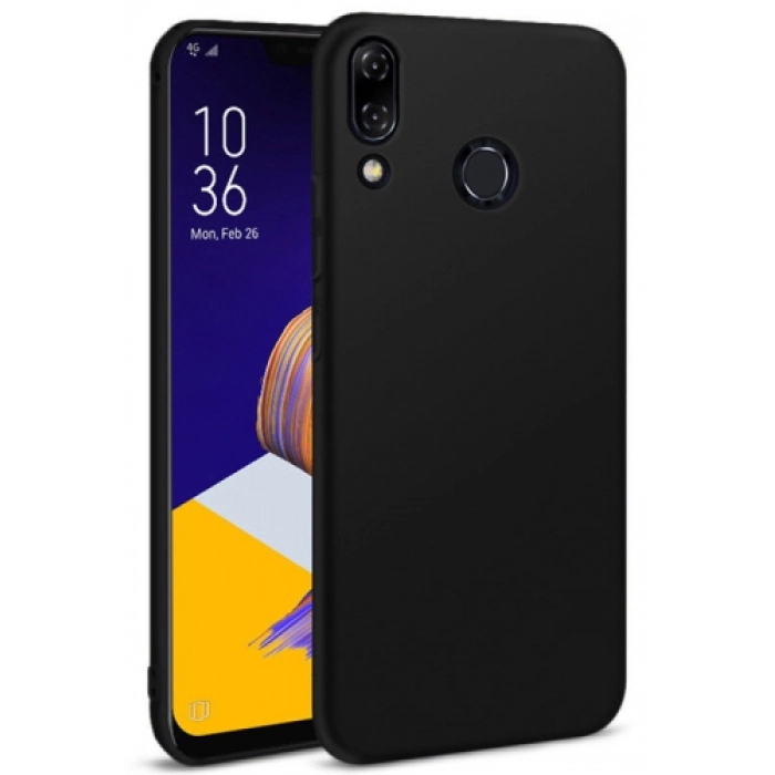 Asus Zenfone Max Pro ZB602KL Kılıf İnce Soft Mat Renkli Esnek Silikon Kapak - Siyah