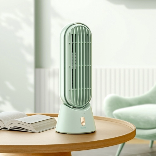 Benks Ace Tower F25 Taşınabilir Şarjlı LED Işık Göstergeli Masaüstü Soğutucu Fan - Yeşil