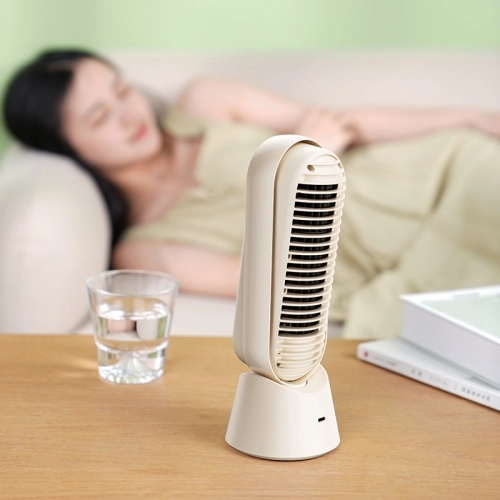 Benks Ace Tower F25 Taşınabilir Şarjlı LED Işık Göstergeli Masaüstü Soğutucu Fan - Yeşil