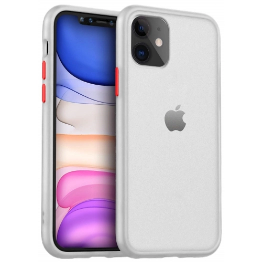 Benks Apple iPhone 11 Kılıf Arkası Mat Magic Smooth Drop Resistance Kapak - Beyaz