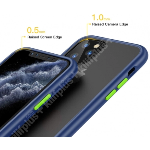 Benks Apple iPhone 11 Kılıf Arkası Mat Magic Smooth Drop Resistance Kapak - Mavi