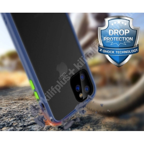 Benks Apple iPhone 11 Kılıf Arkası Mat Magic Smooth Drop Resistance Kapak - Mavi