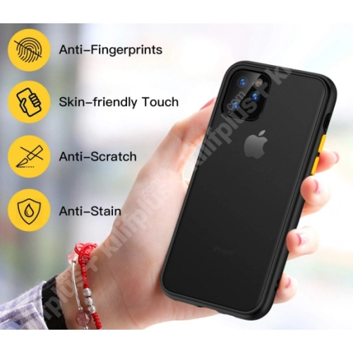 Benks Apple iPhone 11 Kılıf Arkası Mat Magic Smooth Drop Resistance Kapak - Siyah