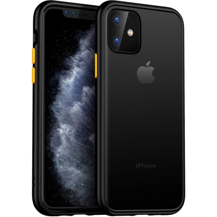 Benks Apple iPhone 11 Kılıf Arkası Mat Magic Smooth Drop Resistance Kapak - Siyah