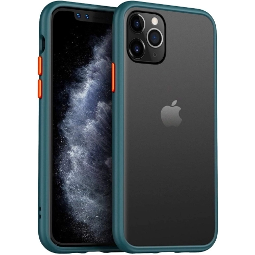 Benks Apple iPhone 11 Pro Max Kılıf Arkası Mat Magic Smooth Drop Resistance Kapak - Yeşil