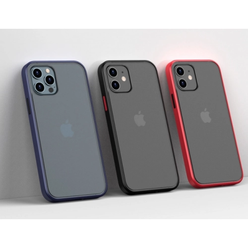 Benks Apple iPhone 12 (6.1) Kılıf Arkası Mat Magic Smooth Drop Resistance Kapak - Lacivert