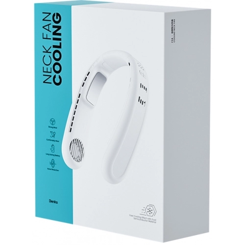 Benks Biliz F24 Taşınabilir Şarjlı Boyun Askılı Fan - Beyaz