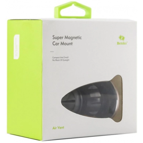 Benks Kalorifer Peteği Girişli Mıknatıslı Araç Telefon Tutucu - Siyah