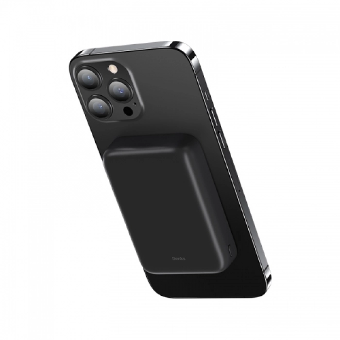 Benks Magsafe Magnetic Slim Powerbank 10000 mAh MP03 - Siyah