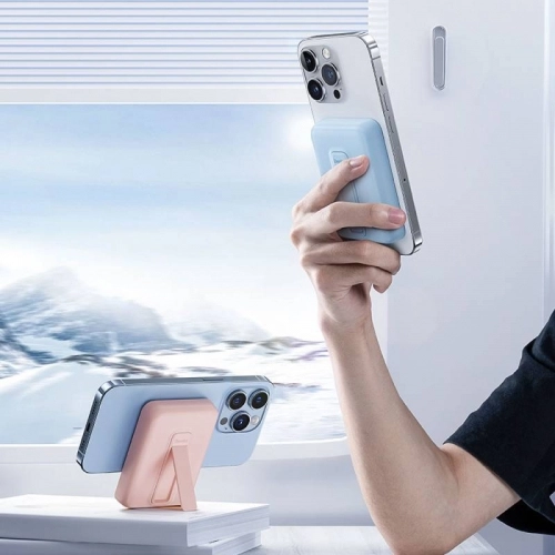 Benks MP09 Magsafe Magnetik Standlı İnce Tasarımlı Powerbank 6000mAh - Siyah