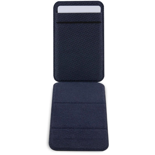 BMW Orjinal Lisanslı Magsafe Şarj Özellikli Metal Logolu Standlı Kartlık - Lacivert