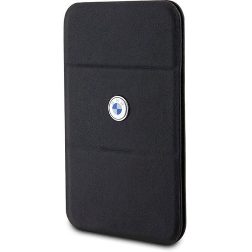 BMW Orjinal Lisanslı Magsafe Şarj Özellikli Metal Logolu Standlı Kartlık - Lacivert