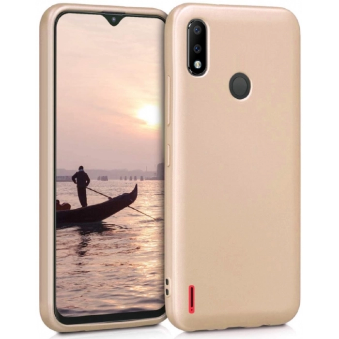 Casper Via E3 Kılıf İnce Soft Mat Renkli Esnek Silikon Kapak - Gold