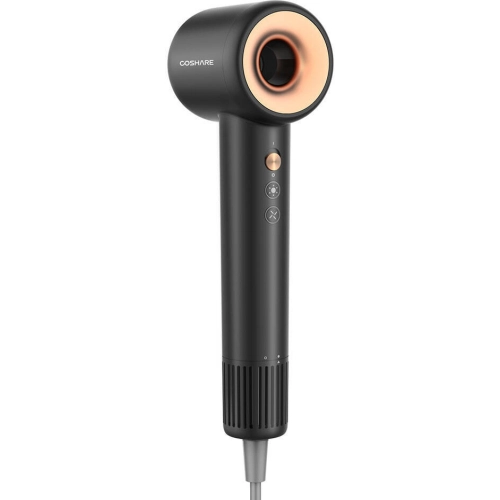 Coshare HD10E SuperFlow1 İyon Teknolojili Isı Dereceli Led Işıklı Saç Kurutma Fön Makinesi - Siyah