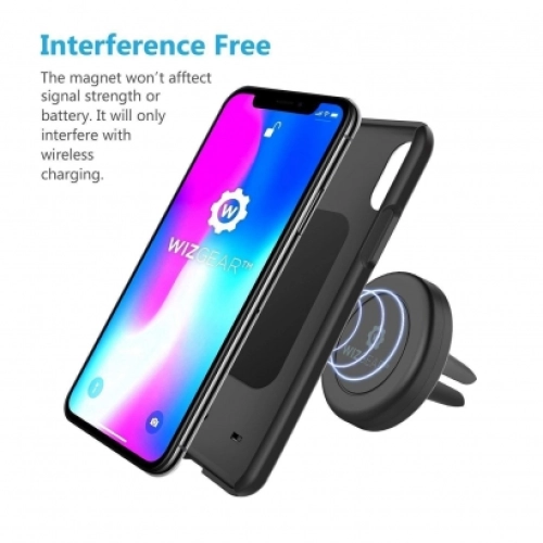 CRH-01 Mıknatıslı Araç Telefon Tutucu Havalandırma Girişli - Siyah