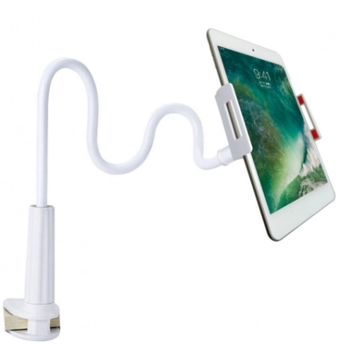 Ergonomik 360 Dönebilen Masa Tablet Telefon Tutucu - Beyaz