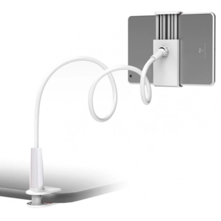 Ergonomik 360 Dönebilen Masa Tablet Telefon Tutucu - Beyaz