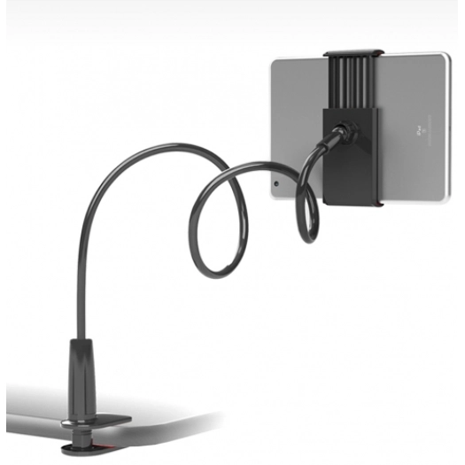 Ergonomik 360 Dönebilen Masa Tablet Telefon Tutucu - Siyah