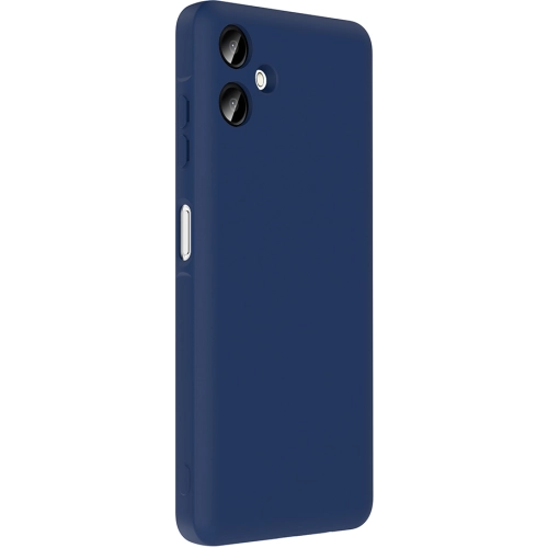 Samsung Galaxy A06 Kılıf İçi Kadife Dokulu Kartlık Hazneli Mat Vitra Silikon Kapak - Gri