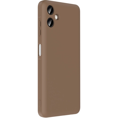 Samsung Galaxy A06 Kılıf İçi Kadife Dokulu Kartlık Hazneli Mat Vitra Silikon Kapak - Pembe