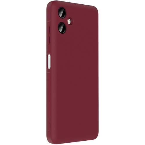 Samsung Galaxy A06 Kılıf İçi Kadife Dokulu Kartlık Hazneli Mat Vitra Silikon Kapak - Pembe