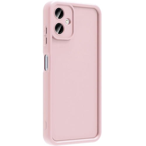 Samsung Galaxy A06 ile Uyumlu Kılıf Kamera Korumalı Silikon Ananas Kapak - Pembe