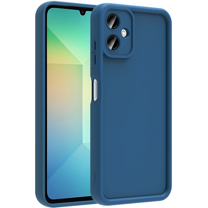 Samsung Galaxy A06 ile Uyumlu Kılıf Kamera Korumalı Silikon Ananas Kapak - Koyu Yeşil