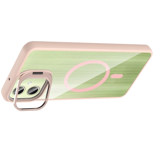 Samsung Galaxy A06 Kılıf Standlı ve Kamera Lens Hediyeli M-Safe Şarj Özellikli Etro Kapak - Lacivert