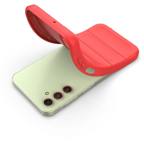 Samsung Galaxy A15 Kılıf Esnek TPU Oyuklu Arka Yüzey Tasarımlı Zore Etnik Silikon Kapak - Lacivert