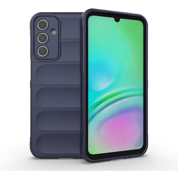 Samsung Galaxy A15 Kılıf Esnek TPU Oyuklu Arka Yüzey Tasarımlı Zore Etnik Silikon Kapak - Lacivert