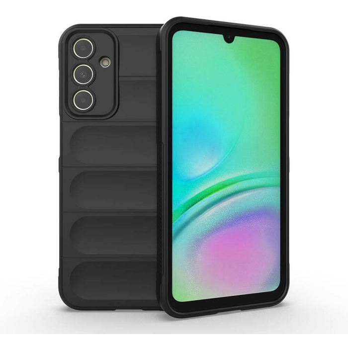 Samsung Galaxy A15 Kılıf Esnek TPU Oyuklu Arka Yüzey Tasarımlı Zore Etnik Silikon Kapak - Siyah