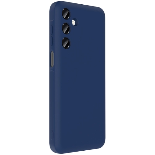 Samsung Galaxy A16 Kılıf İçi Kadife Dokulu Kartlık Hazneli Mat Vitra Silikon Kapak - Siyah