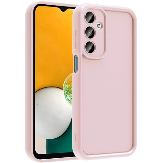 Samsung Galaxy A16 ile Uyumlu Kılıf Kamera Korumalı Silikon Ananas Kapak - Pembe