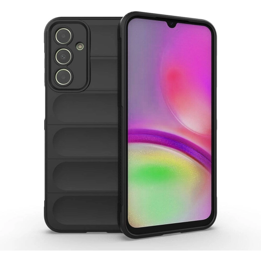 Samsung Galaxy A25 Kılıf Esnek TPU Oyuklu Arka Yüzey Tasarımlı Zore Etnik Silikon Kapak - Siyah