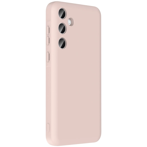 Samsung Galaxy A26 Kılıf İçi Kadife Dokulu Kartlık Hazneli Mat Vitra Silikon Kapak - Pembe