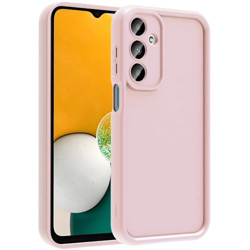 Samsung Galaxy A26 ile Uyumlu Kılıf Kamera Korumalı Silikon Ananas Kapak - Pembe