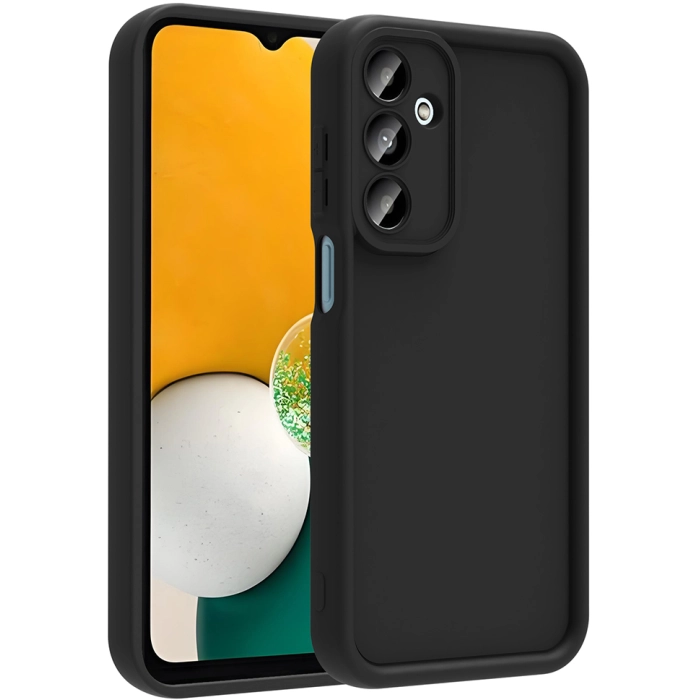 Samsung Galaxy A26 ile Uyumlu Kılıf Kamera Korumalı Silikon Ananas Kapak - Siyah