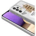 Samsung Galaxy A32 4G Kılıf Kamera Korumalı Baskılı Arka Yüzey Klas Kapak - Beyaz