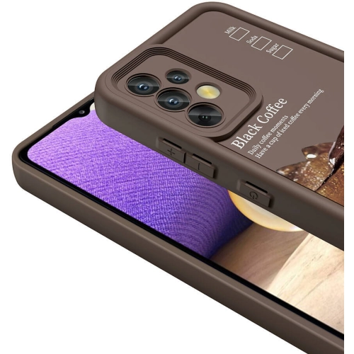 Samsung Galaxy A32 4G Kılıf Kamera Korumalı Baskılı Arka Yüzey Klas Kapak - Beyaz