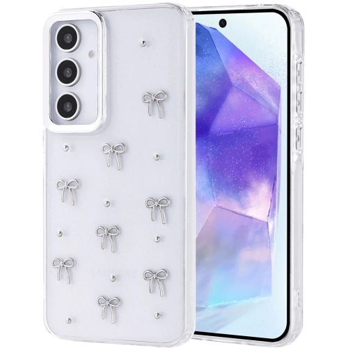 Samsung Galaxy A35 Kılıf Airbag Tasarımlı Simli Şeffaf Zore Kutup Kapak - Fiyonk