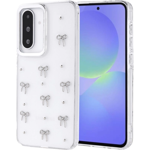 Samsung Galaxy A36 Kılıf Airbag Tasarımlı Simli Şeffaf Zore Kutup Kapak - Fiyonk