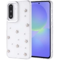 Samsung Galaxy A36 Kılıf Airbag Tasarımlı Simli Şeffaf Zore Kutup Kapak - Yıldız
