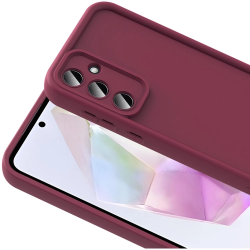 Samsung Galaxy A36 ile Uyumlu Kılıf Kamera Korumalı Silikon Ananas Kapak - Pembe