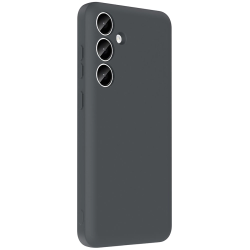 Samsung Galaxy A55 Kılıf İçi Kadife Dokulu Kartlık Hazneli Mat Vitra Silikon Kapak - Mürdüm