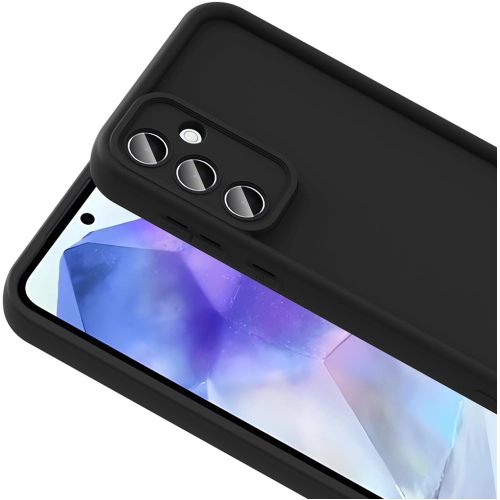 Samsung Galaxy A56 ile Uyumlu Kılıf Kamera Korumalı Silikon Ananas Kapak - Mürdüm