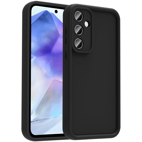 Samsung Galaxy A56 ile Uyumlu Kılıf Kamera Korumalı Silikon Ananas Kapak - Siyah