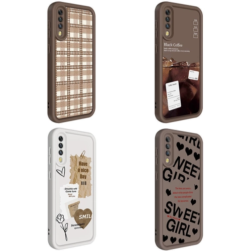 Samsung Galaxy A70 Kılıf Kamera Korumalı Baskılı Arka Yüzey Klas Kapak - Siyah